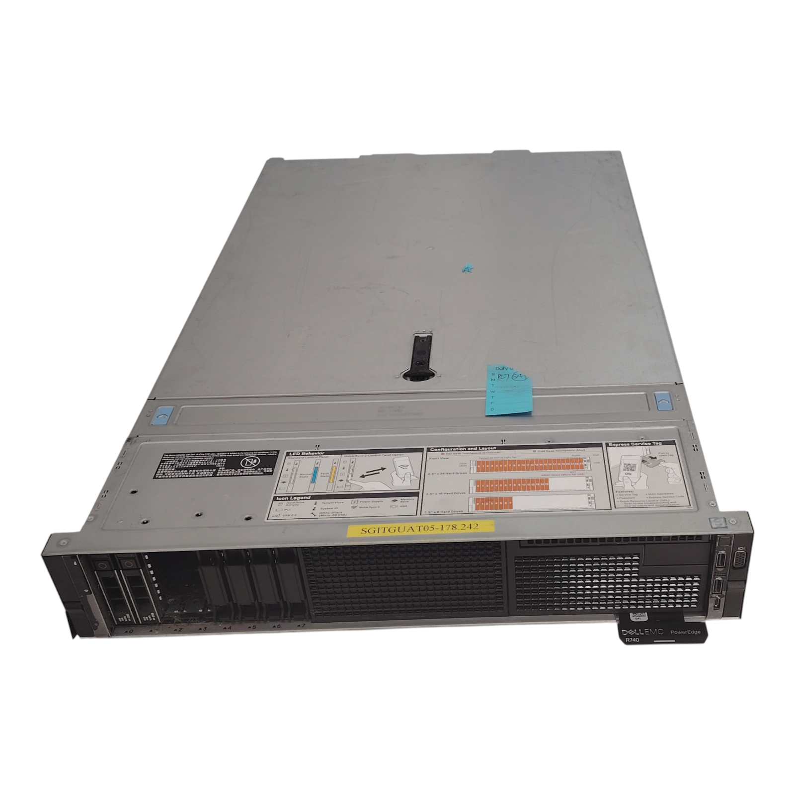 Dell PowerEdge R740 2U Rack Server – Dual Xeon Gold 6134, 32GB DDR4 RAM, RAID, Dual 750W PSU