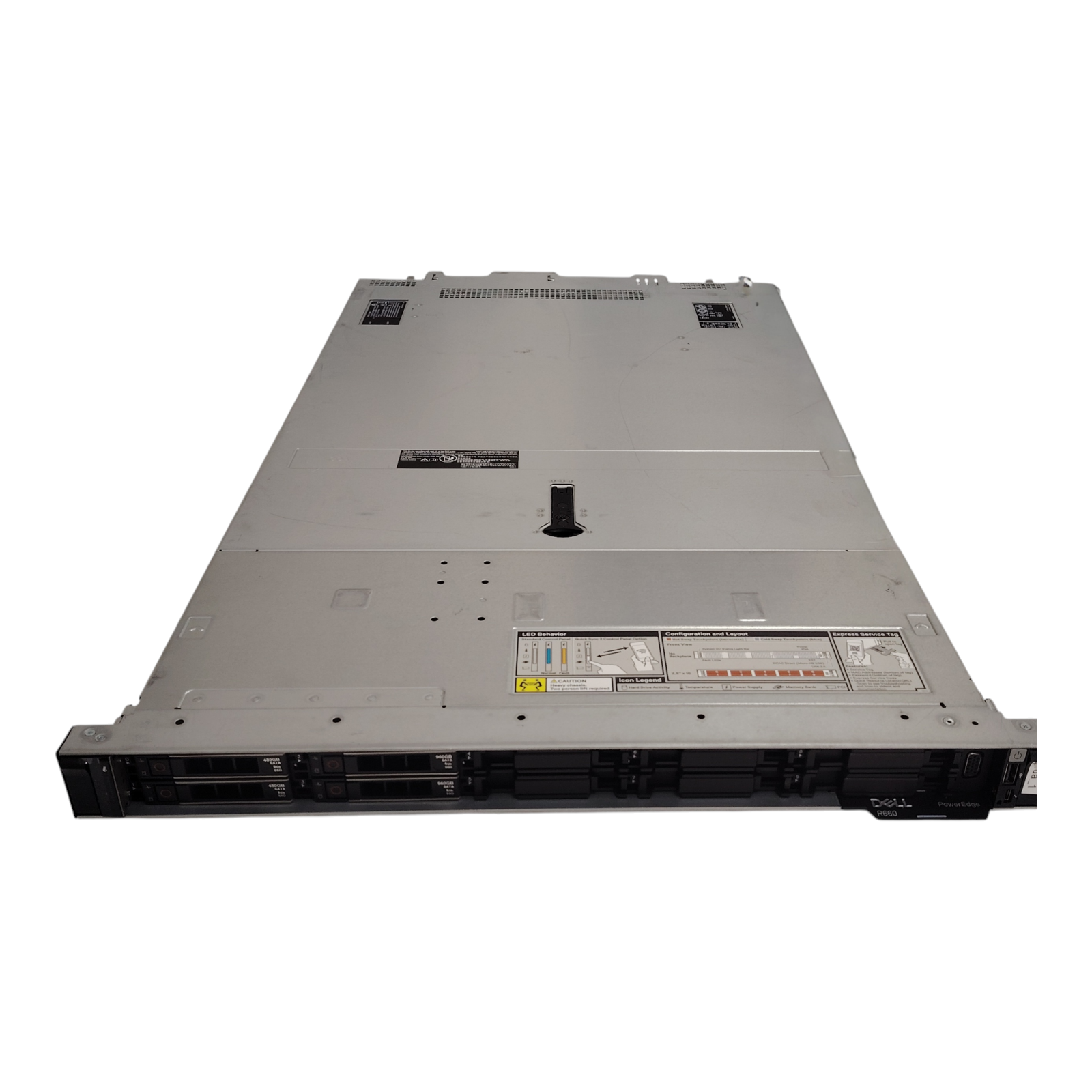 Dell PowerEdge R660 Server – NO CPU, 64GB DDR5 RAM, SSD Storage, Dual 1100W PSU