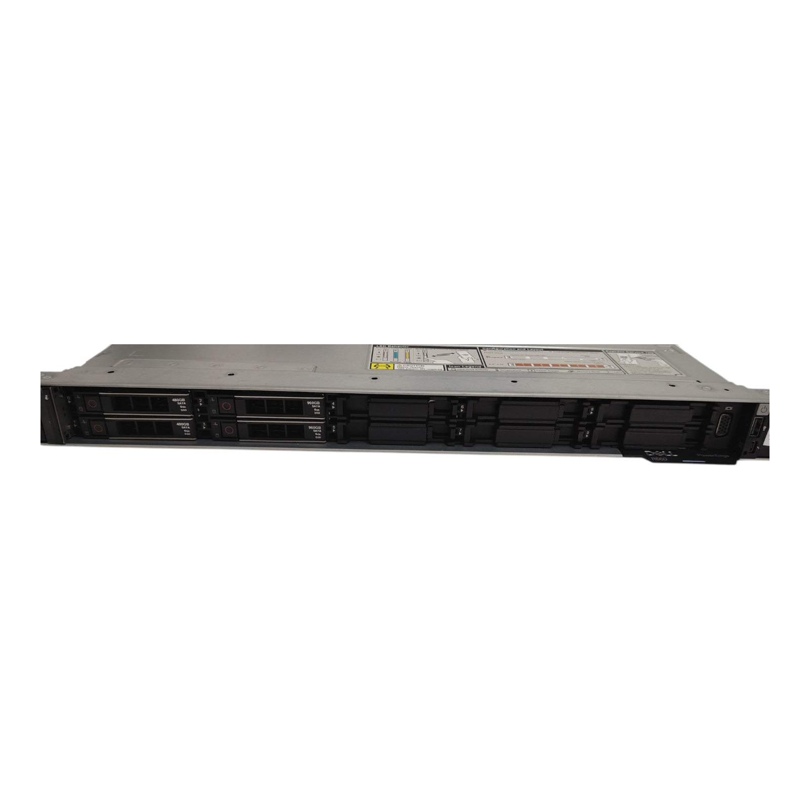 Dell PowerEdge R660 Server – NO CPU, 64GB DDR5 RAM, SSD Storage, Dual 1100W PSU