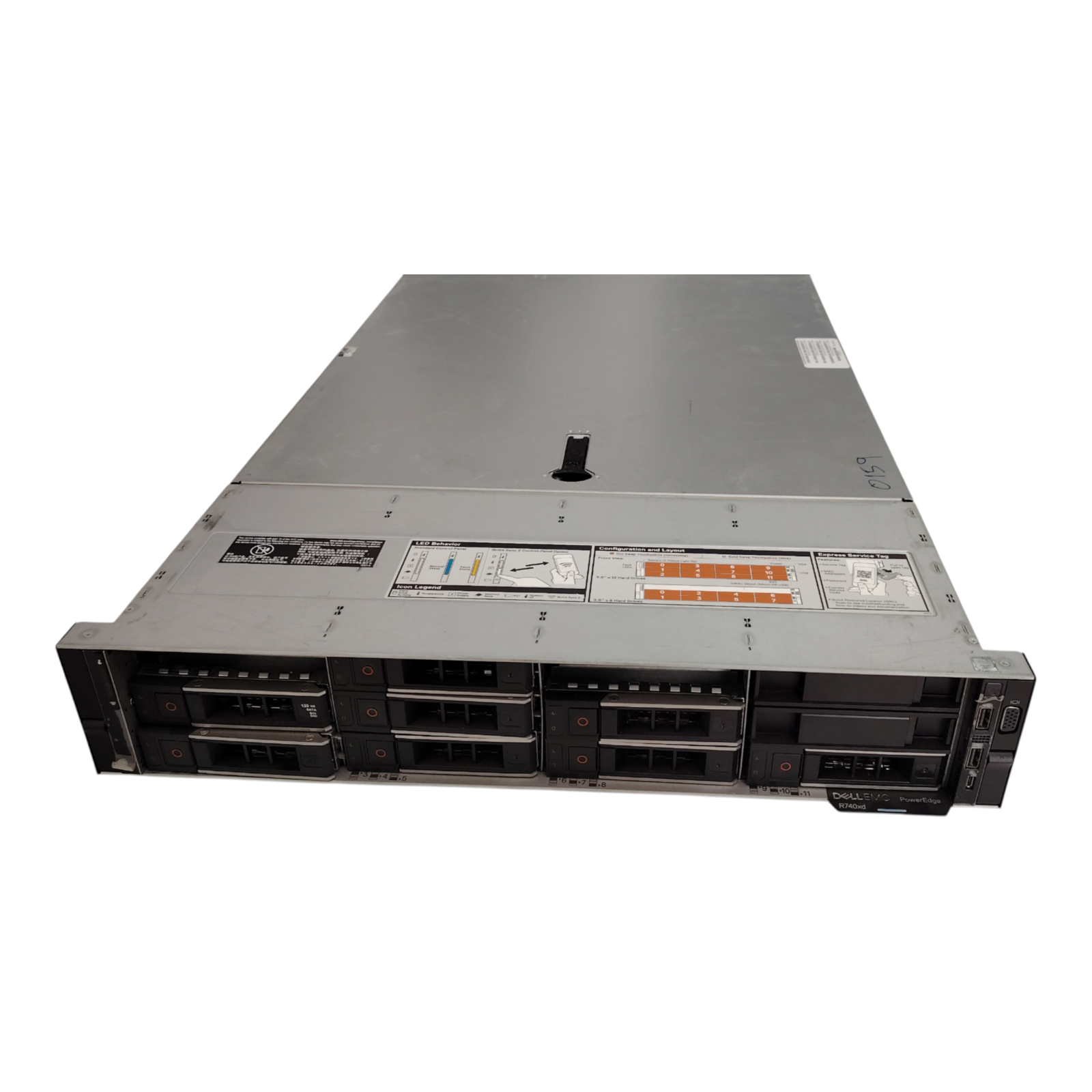 Dell PowerEdge R740xd Rack Server | 2× Intel Xeon Platinum 8173M | 56 Cores | 1.92TB SSD | 12-Bay 3.5" | 2U Enterprise Server