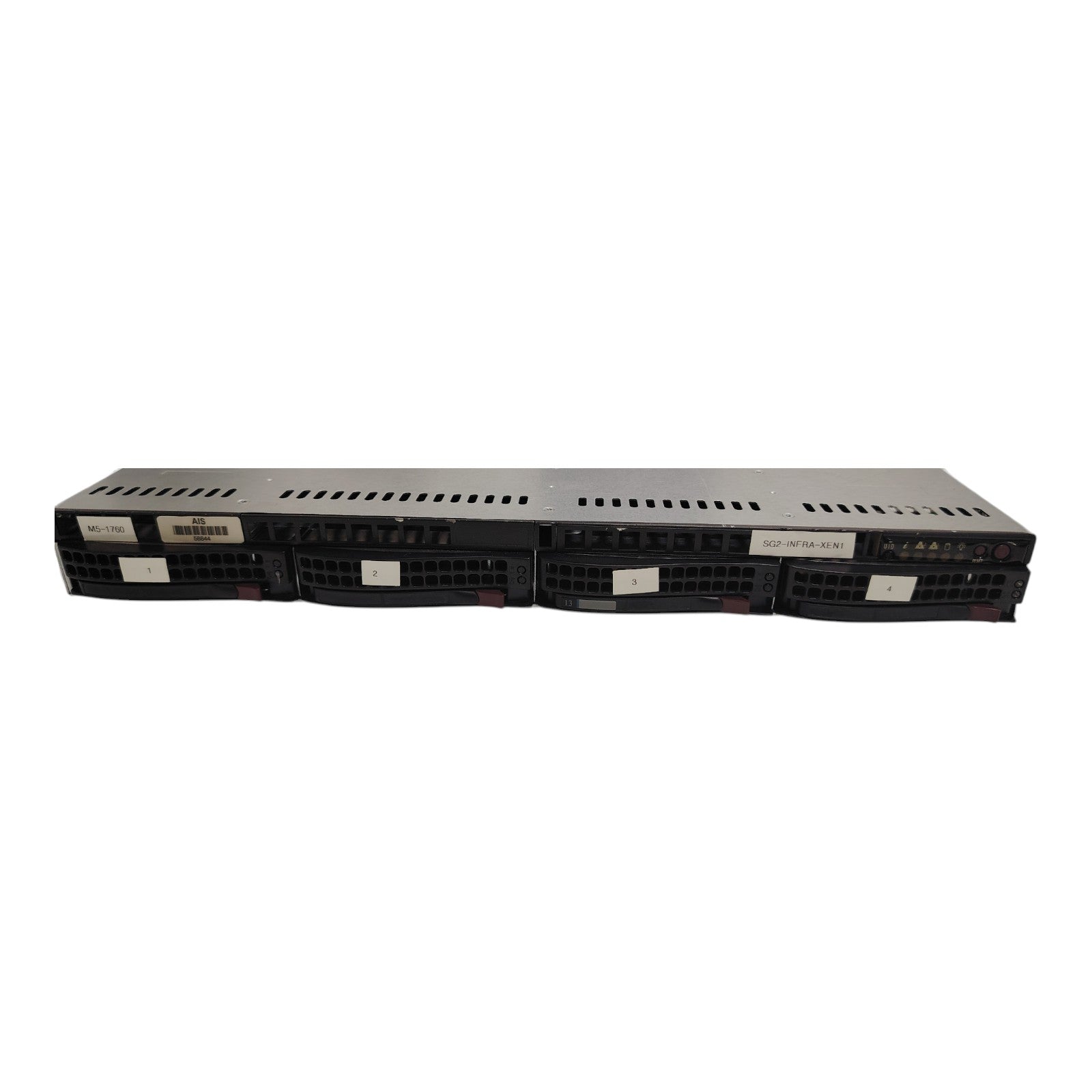 Supermicro CSE-815 1U Rackmount Server | 2x Intel Xeon E5-2620 | 128GB RAM | 4x 1.2TB SSD | RAID, Riser, NIC