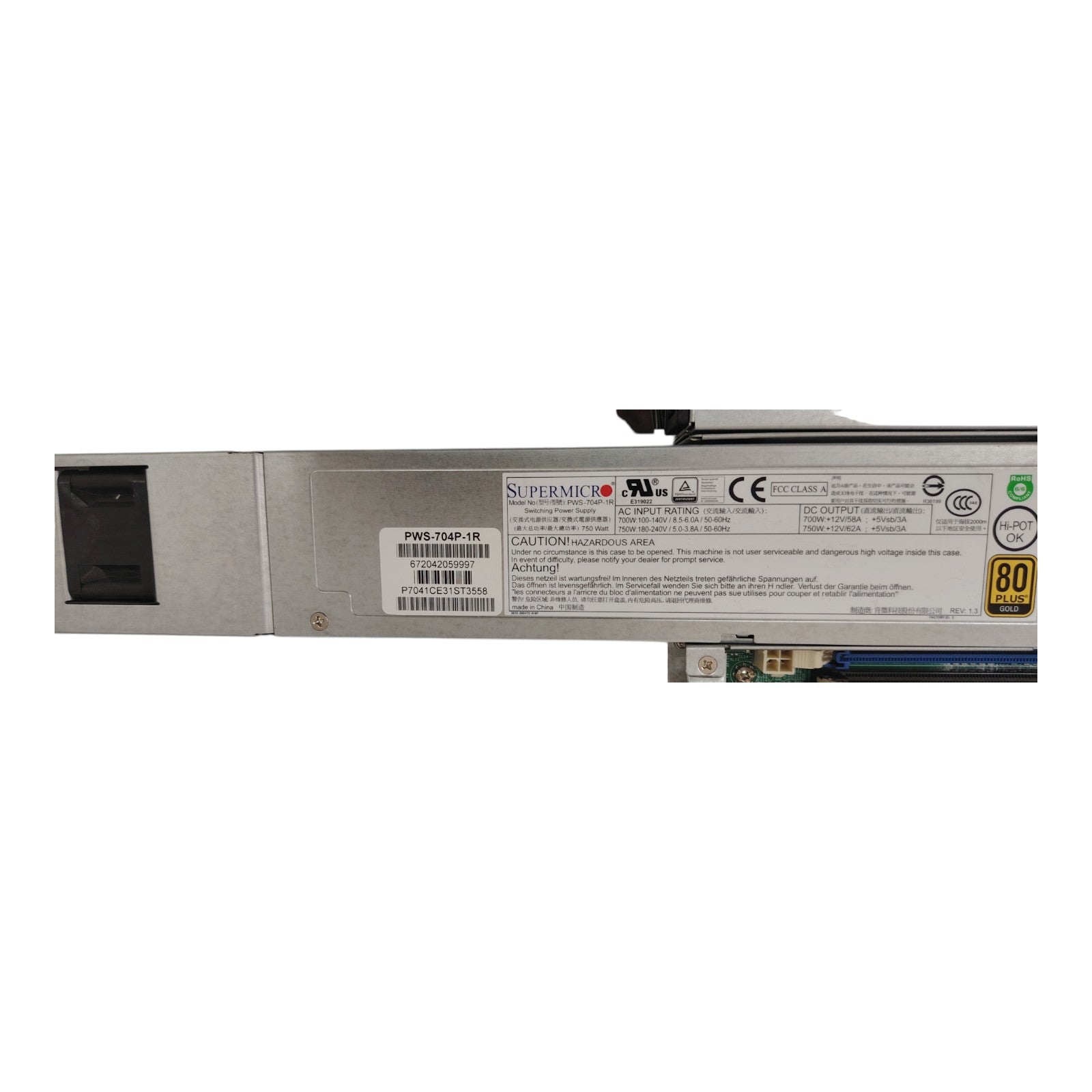 Supermicro 1027R-N3RF 116-7 Server – 2x Intel Xeon E5-2620 v2, Riser, NIC, Dual 700W PSU