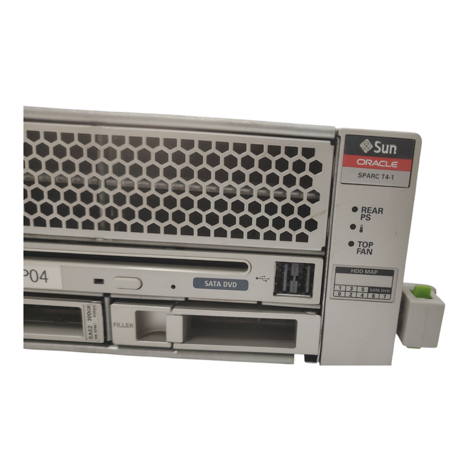 Oracle SPARC T4-1 Server 1x SPARC T4 CPU 32GB RAM, 4x 300GB HDD, HBA, Riser, 2x