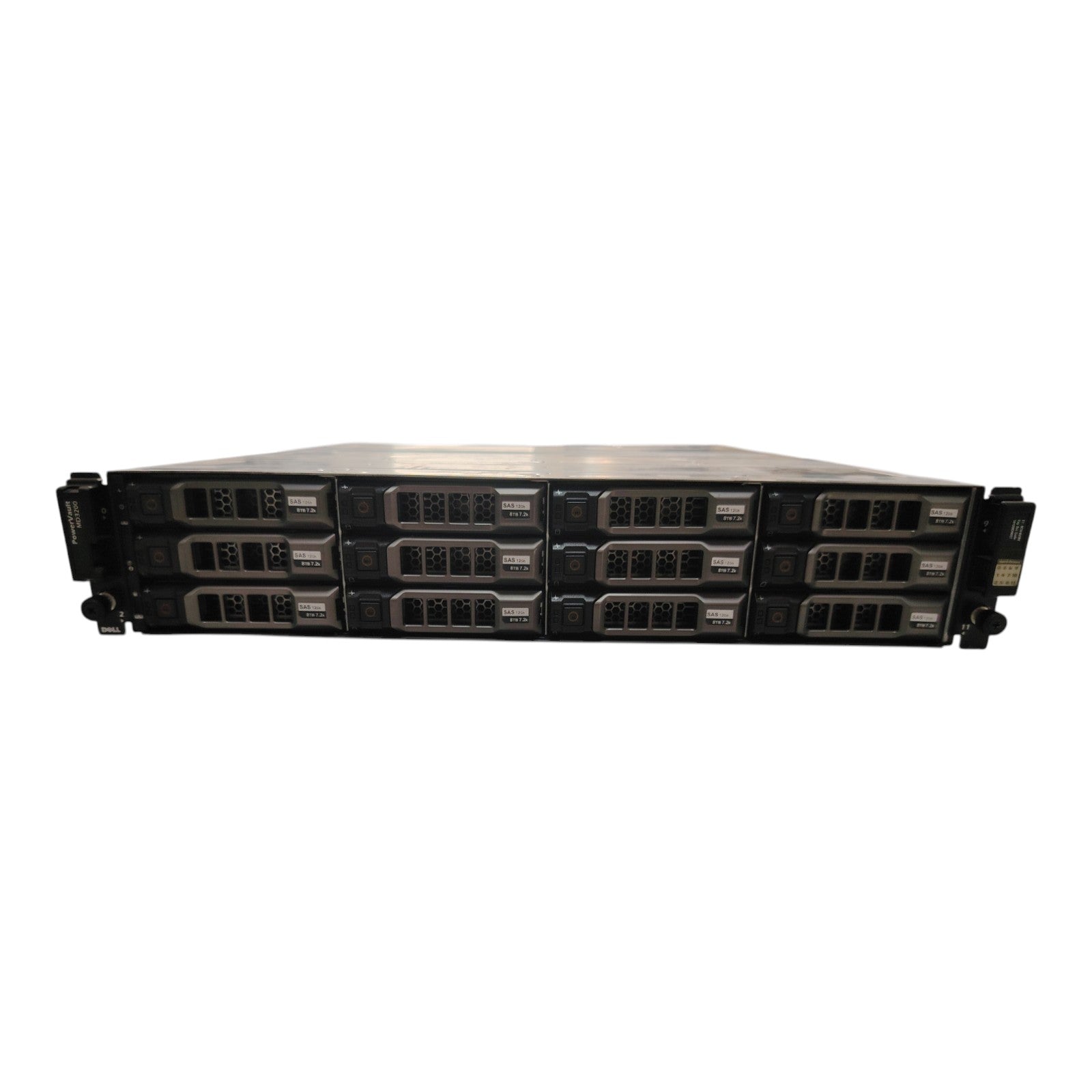 Dell PowerVault MD3200 Storage Array | 12x 8TB SAS HDDs | Dual RAID Controllers | 2x 600W PSU