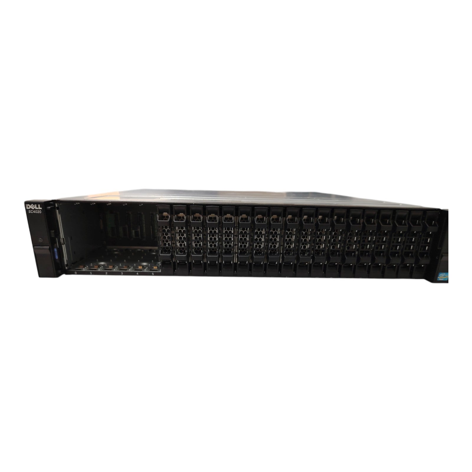Dell Compellent SC4020 Storage Array | Dual 10Gb iSCSI Controllers | 2U Rackmount | No HDD | 580W Redundant PSU