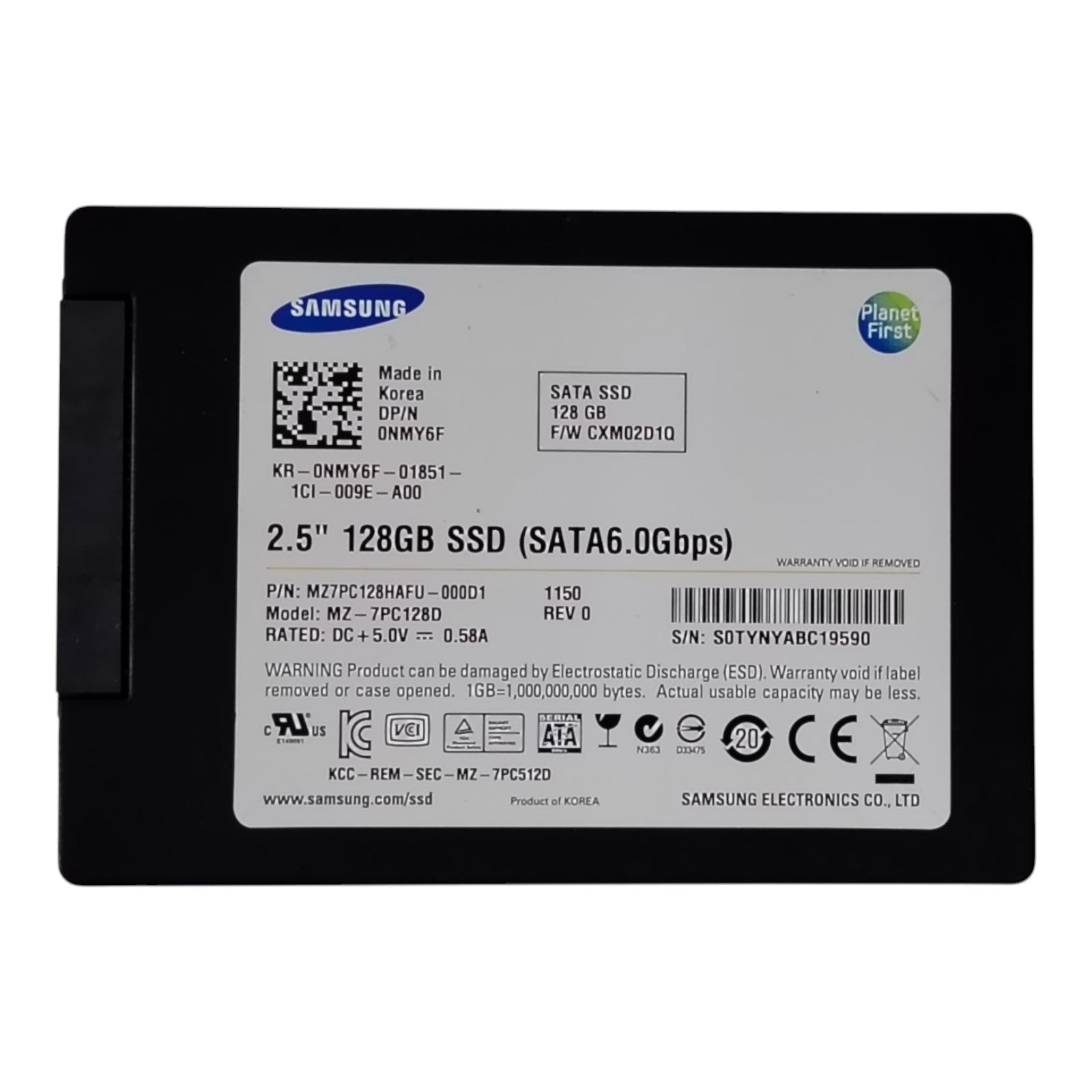 Dell 128GB SATA SSDs | 0NMY6F / MZ-7PC128D | 2.5" 6Gb/s Enterprise Solid State Drives