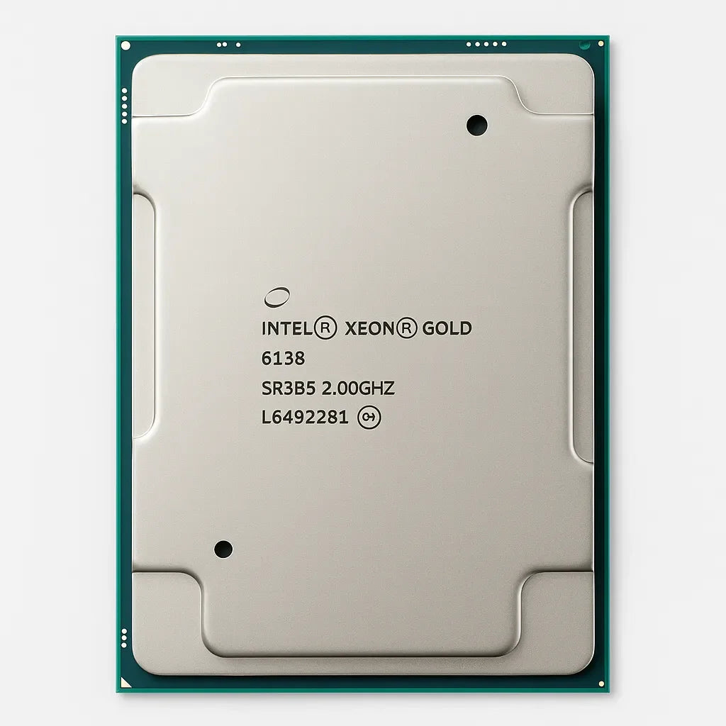 Intel Xeon Gold 6138 SR3B5 CPU – 20-Core 2.0GHz Server Processors (27.5MB Cache, LGA3647)