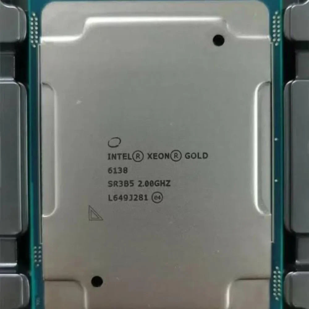 Intel Xeon Gold 6138 SR3B5 CPU – 20-Core 2.0GHz Server Processors (27.5MB Cache, LGA3647)