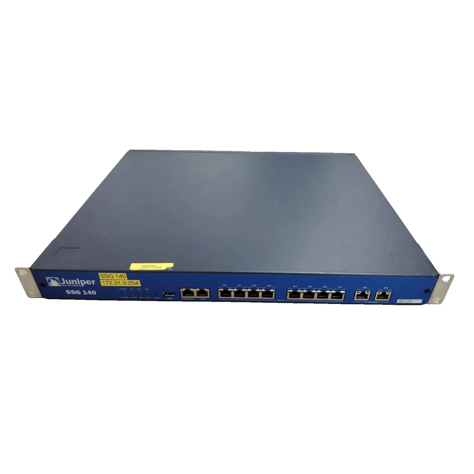 Juniper SSG-140-SH Secure Services Gateway | 8x Fast Ethernet + 2x Gigabit LAN Firewall VPN Router
