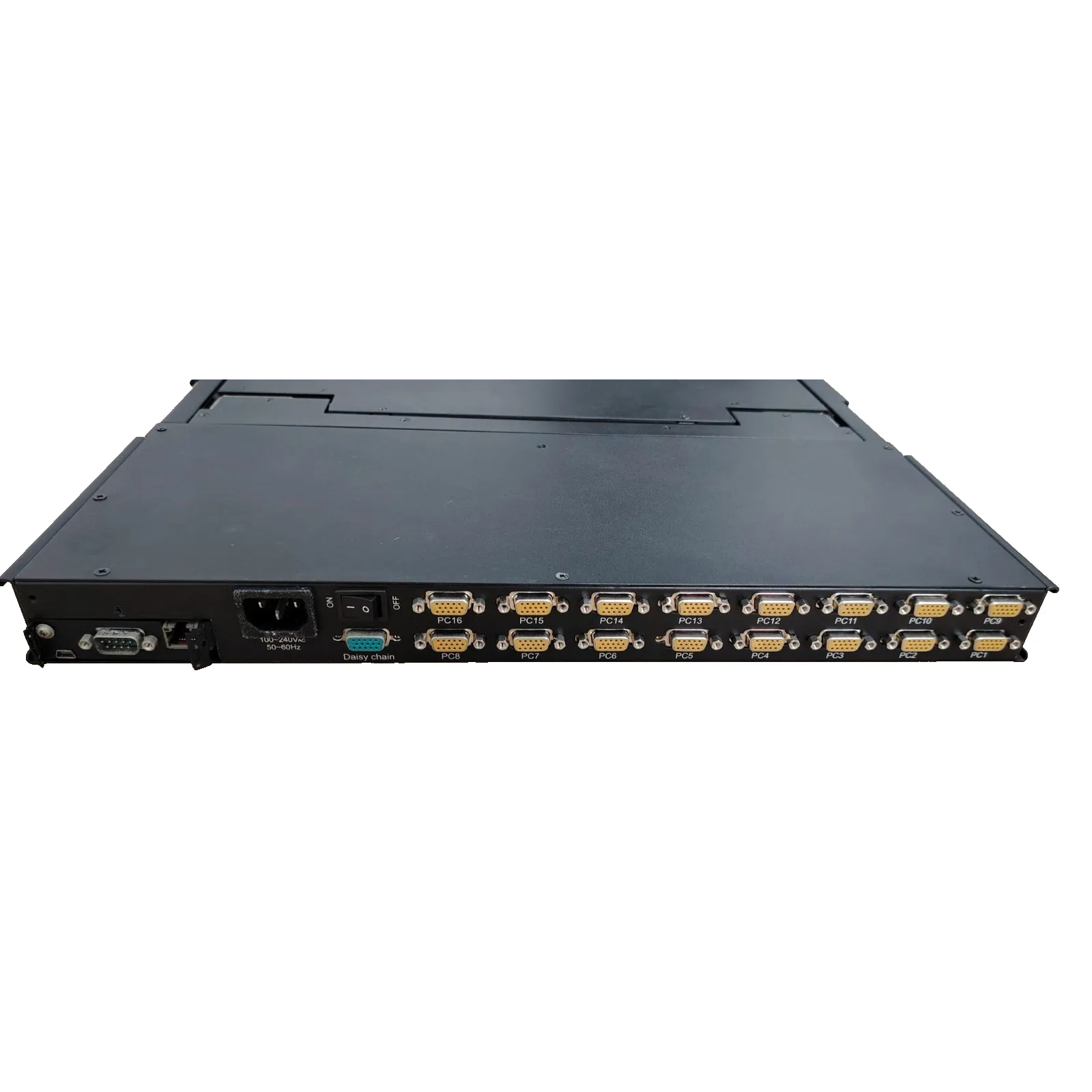 KU-1916 19" 16-Port LCD KVM Console Switch Rackmount – NuSwitch / PSTEK