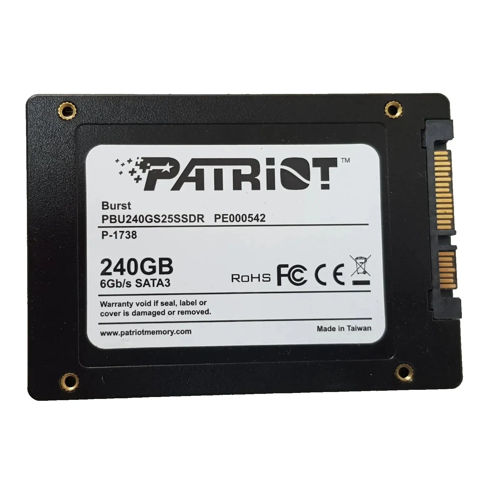 Lot of 12 pcs PATRIOT BURST (PE000542) 240GB SATA SSD 2.5" PBU240GS25SSDR
