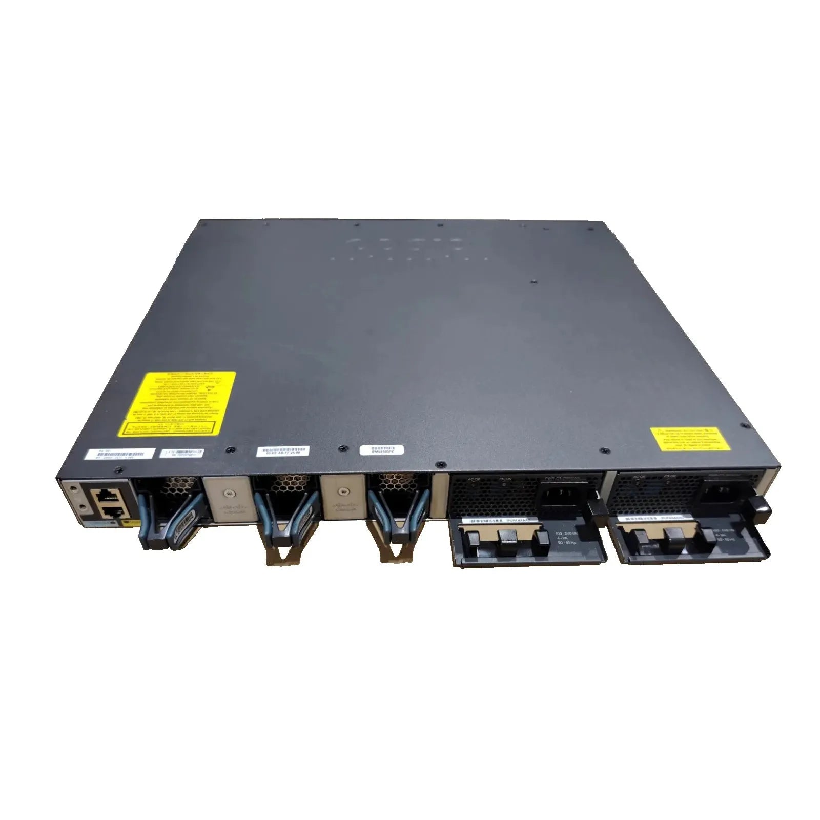 Lot of 2 Cisco WS-C3650-24TS-S Switches | 24-Port Gigabit + 4x 1Gb SFP Uplinks | Layer 3 Managed LAN Base