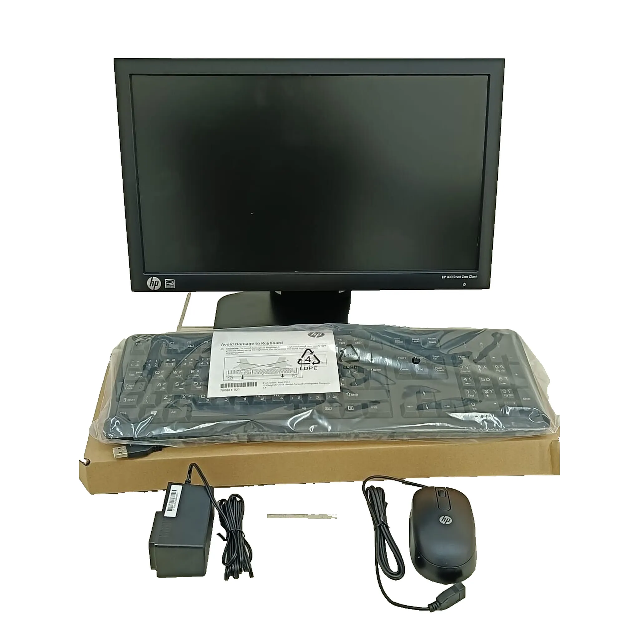 Lot of 430 HP T410 AiO Smart Zero Thin Client H2W21AA ,keyboard Mouse 18.5”