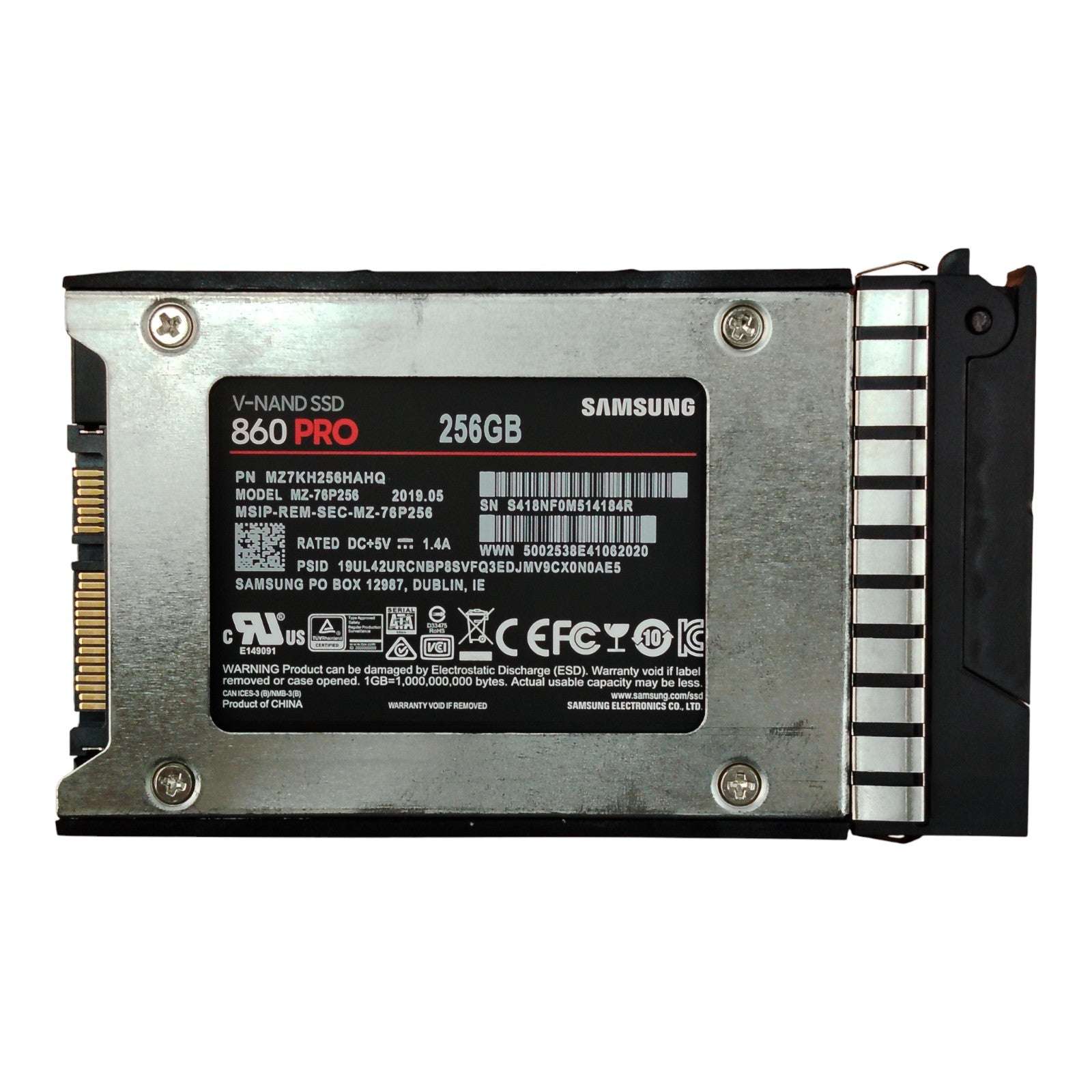 Samsung 256GB SATA SSDs MZ7KH256HAHQ / MZ-76P256 2.5" 6Gb/s Solid State Drives