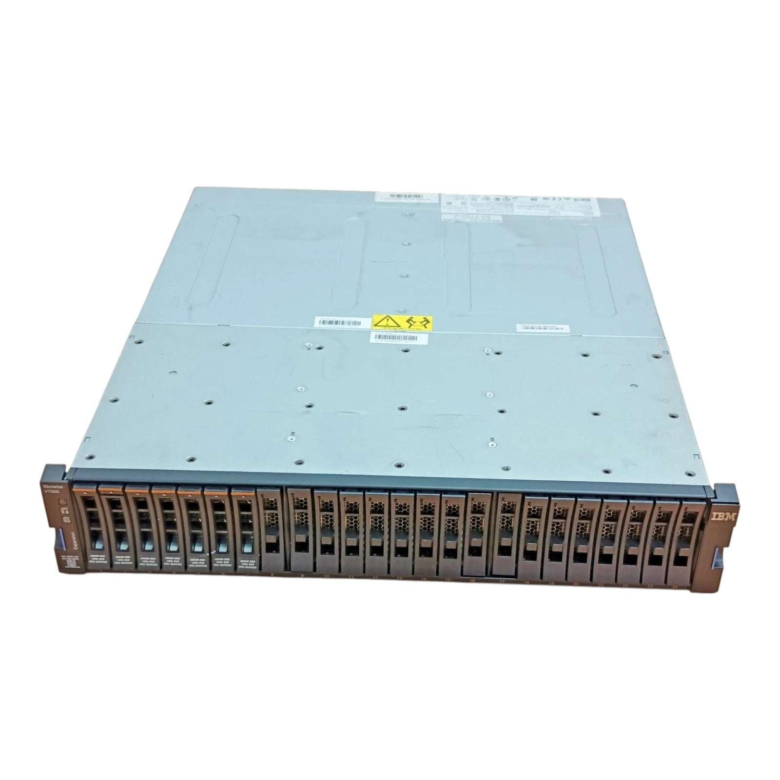 IBM 2076-24F Storwize V7000 Expansion Enclosure | 2U Rackmount | 22×600GB 15K SAS HDD | Dual Expansion Canisters