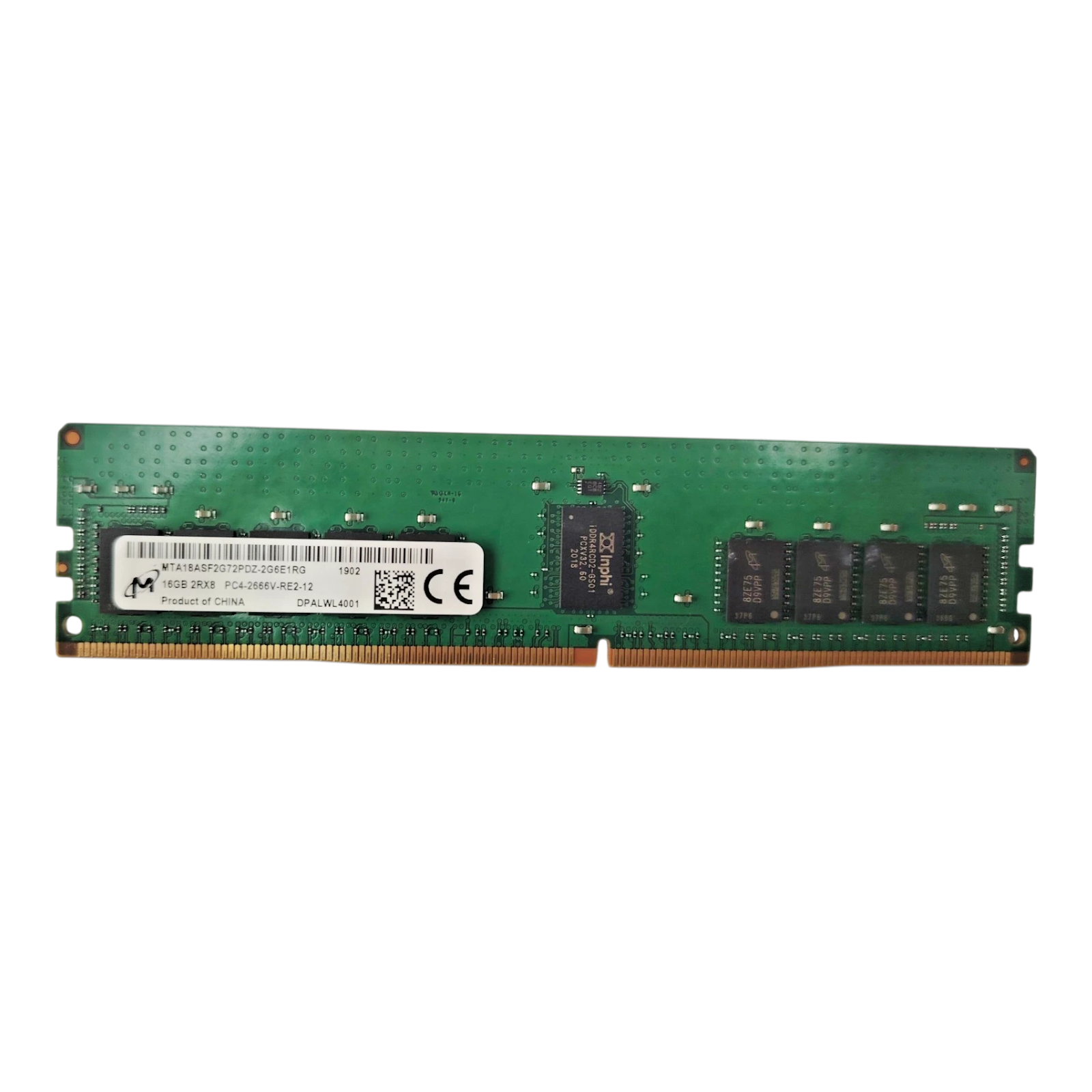 Micron 16GB DDR4-2666V ECC Registered Server RAM – MTA18ASF2G72PDZ-2G6E1