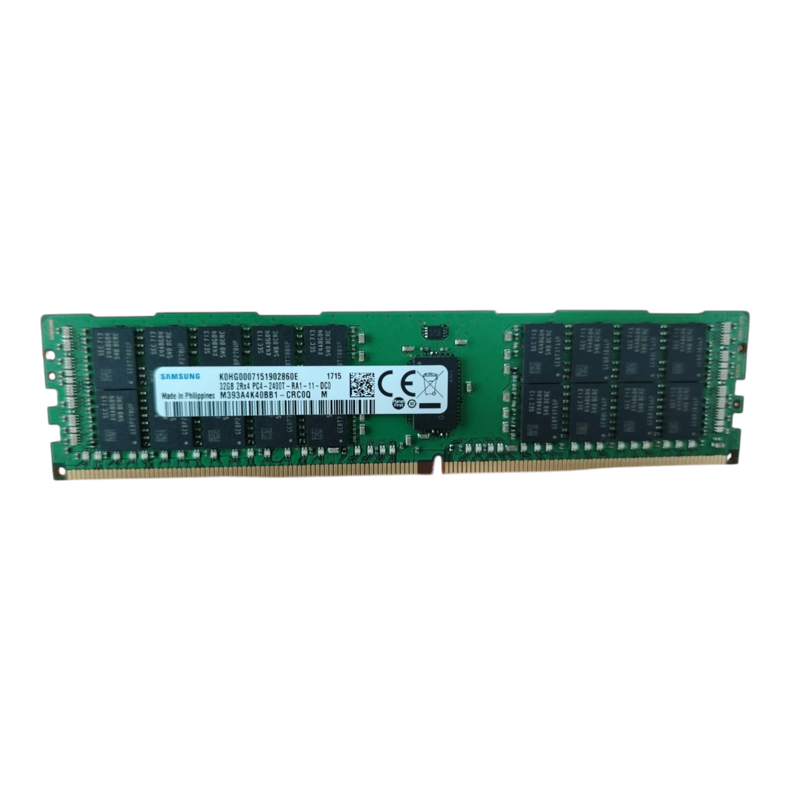 Samsung 32GB DDR4 2400T RDIMM ECC Server Memory – 2Rx4 PC4-19200 M393A4K40BB1-CRC
