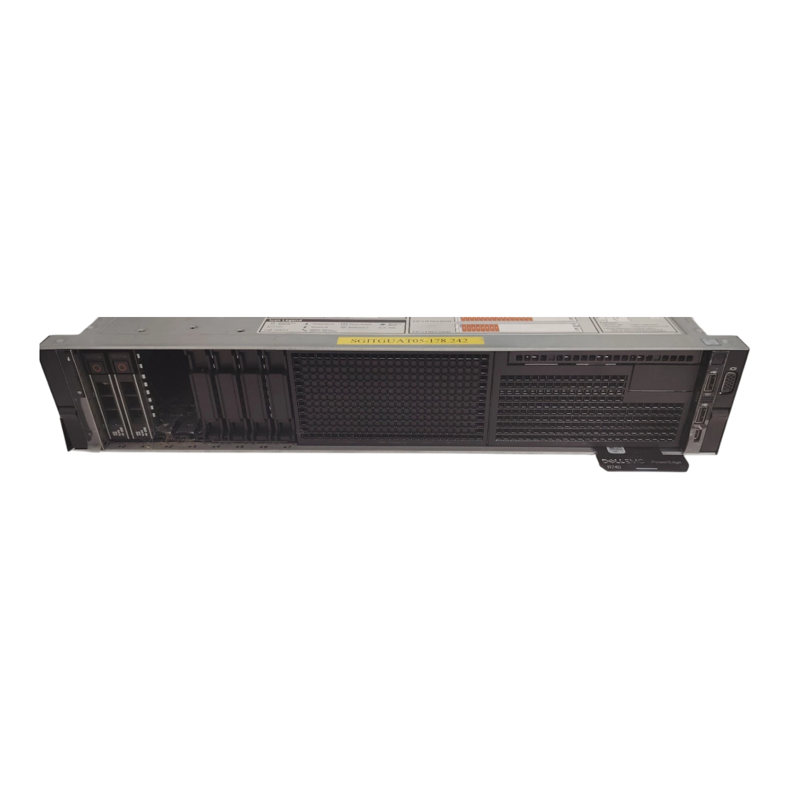 Dell PowerEdge R740 2U Rackmount Server (8SFF) – 2× Xeon Gold 6134, 64GB DDR4 ECC RAM, RAID, Dual 750W PSUs