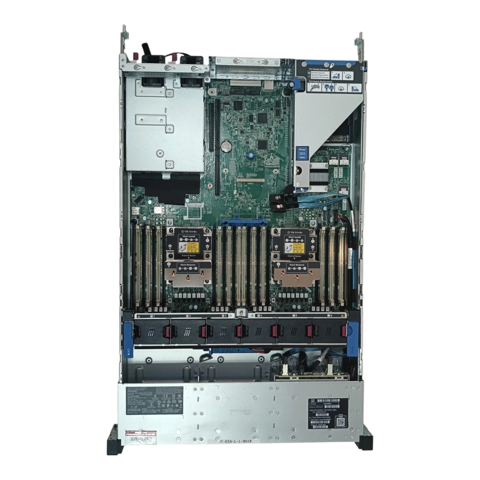 HPE ProLiant DL380 Gen10 2U Rack Server – Barebones No CPU/RAM/HDD, 10Gb LAN, Dual 800W PSU