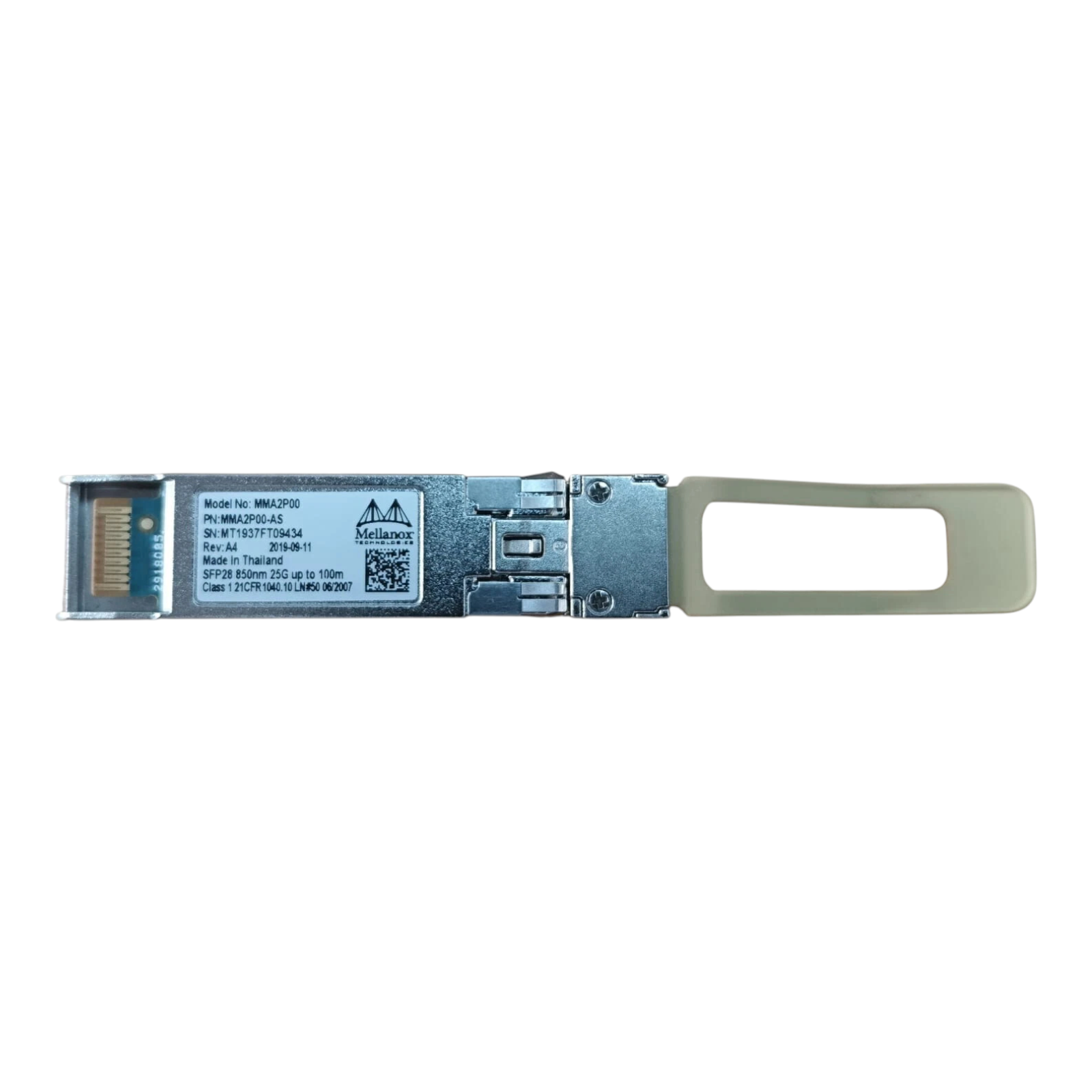 Mellanox MMA2P00-AS 25G SFP28 SR Optical Transceiver – 850nm, 100m, MMF