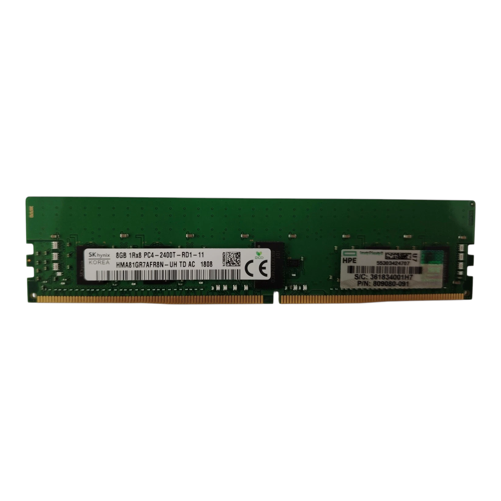 HP SK Hynix 8GB DDR4-2400T ECC Server Memory – HMA81GR7AFR8N-UH