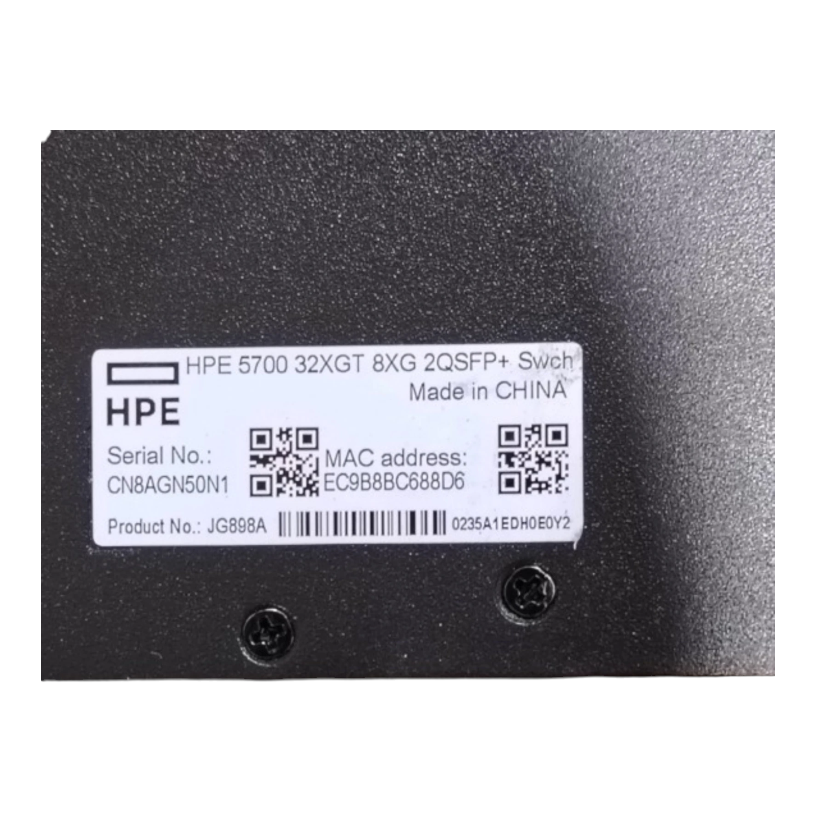 HPE FlexFabric 5700 JG898A | 32XGT 8XG 2QSFP+ Switch | 1U Rackmount Layer 2/3 Network Switch