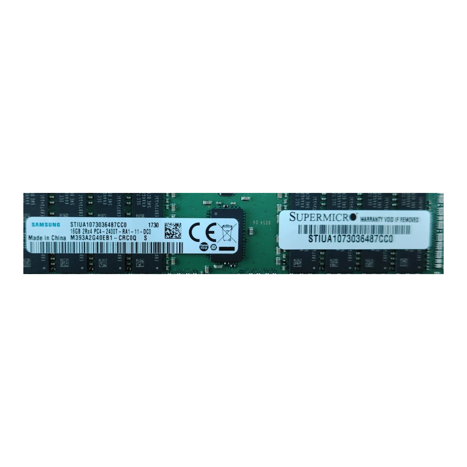 Samsung/Super micro 16GB DDR4 2400MHz RDIMM ECC RAM M393A2G40EB1-CRC