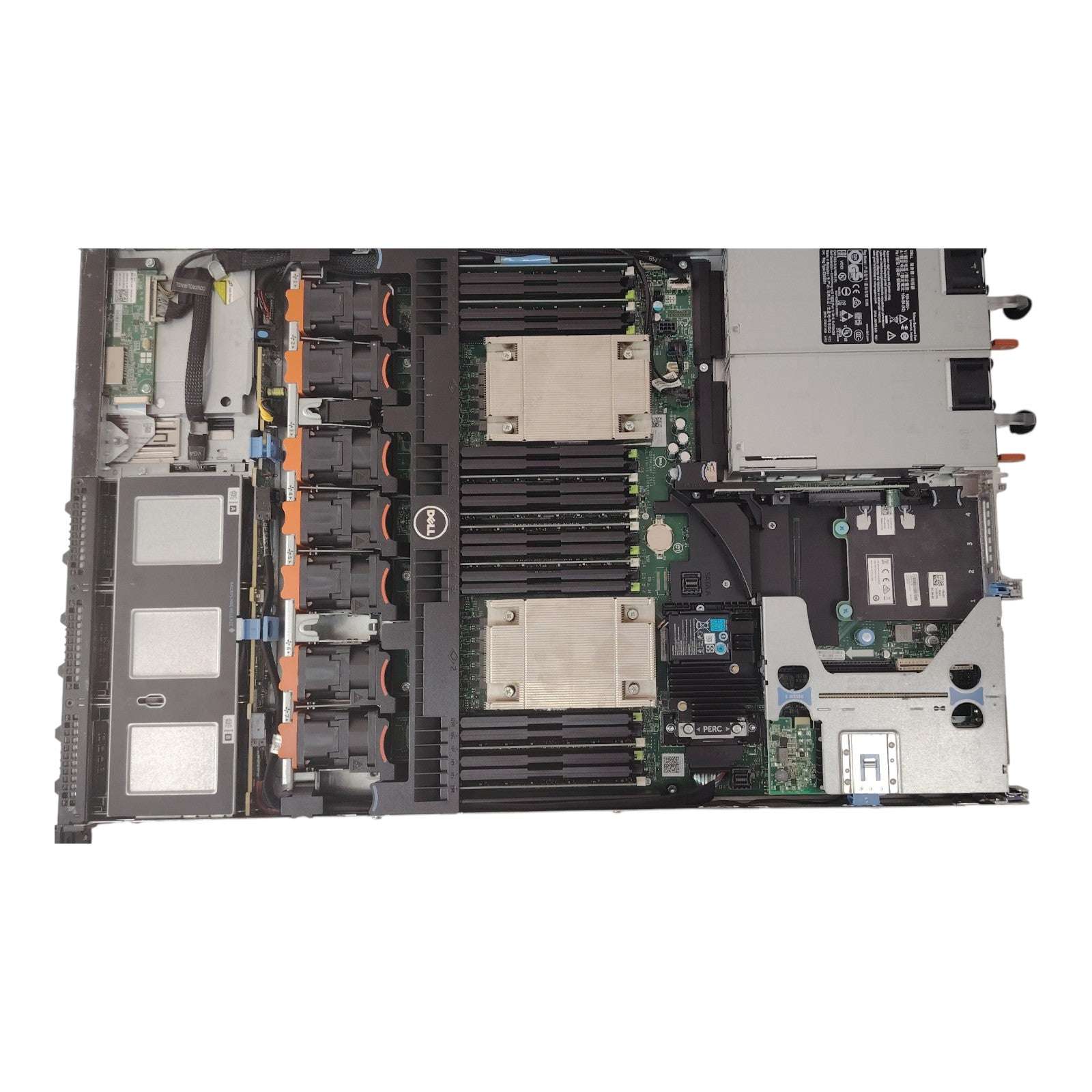 Dell PowerEdge R630 1U Rack Server | 2x Intel Xeon E5-2630 V3 | 64GB DDR4 ECC RAM | 2x 480GB SSD | RAID | Dual 750W Platinum PSU