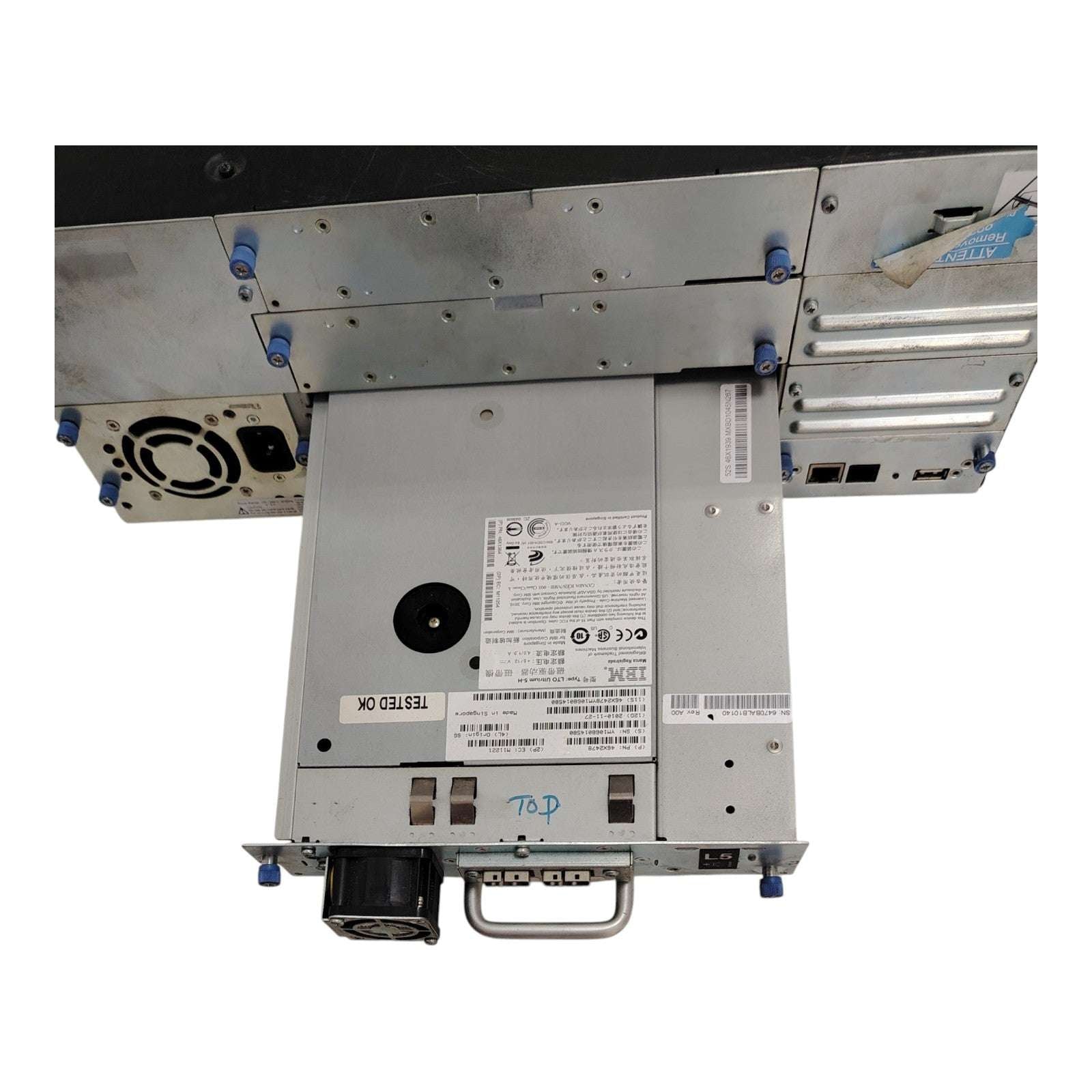 IBM TS3200 Tape Library 3573-4UL | 2× LTO-5 Ultrium SAS Drives | 4U Rackmount Enterprise Backup & Archiving