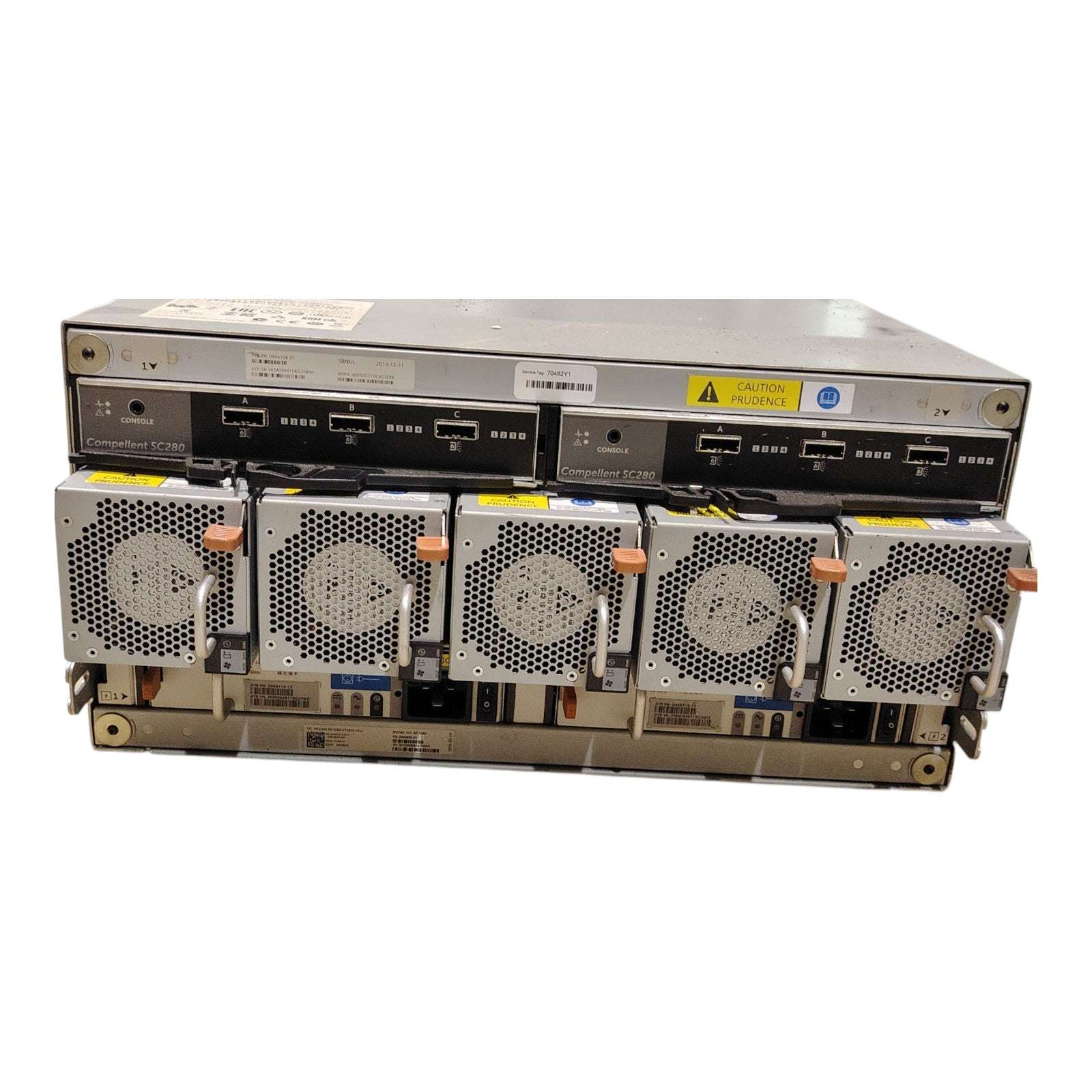 Dell Compellent SC280 Enclosure | 42x 4TB SAS HDDs | Dual SAS Controllers | 168TB High-Density Storage | 5U Rackmount