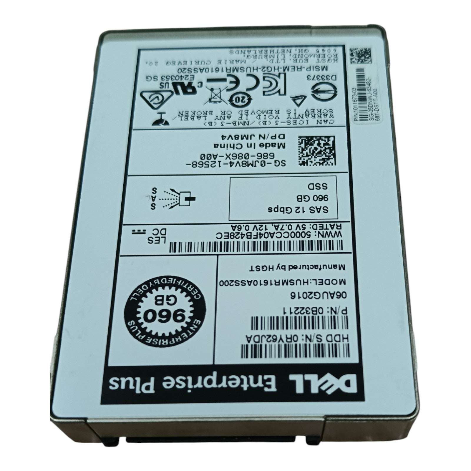 Dell 0JM8V4 960GB SAS 2.5" SSD 0B32211 | Enterprise Server Solid State Drives