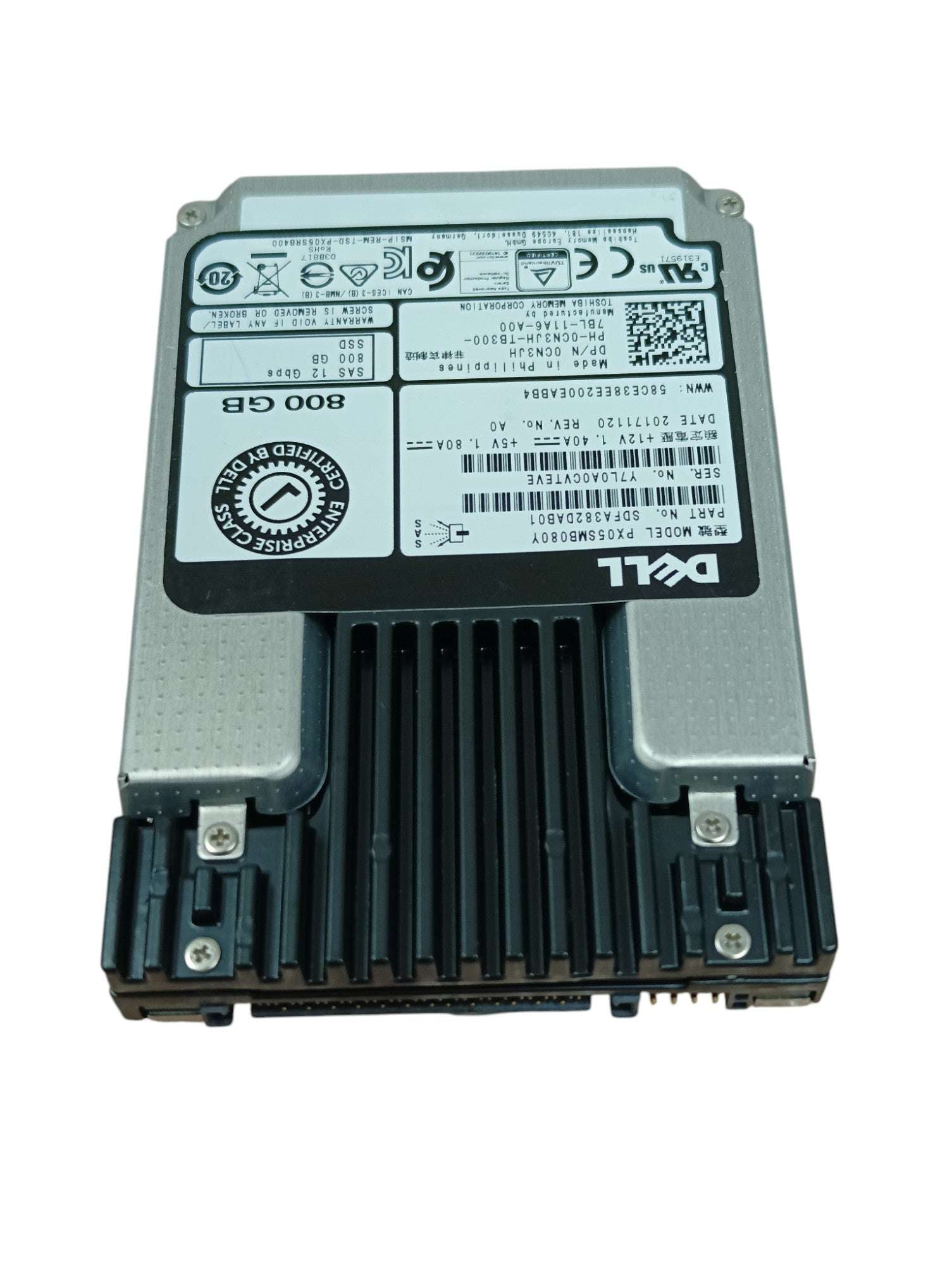 Dell 800GB SAS SSD – 0CN3JH / SDFA382DAB01 2.5" 12Gb/s Enterprise Solid State Drive