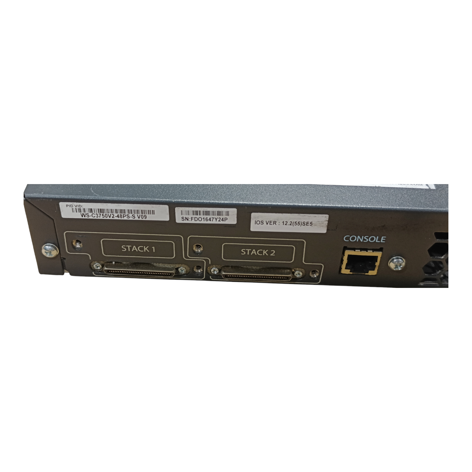 Cisco WS-C3750V2-48PS-S Catalyst 3750V2 48-Port Fast Ethernet Switch with PoE