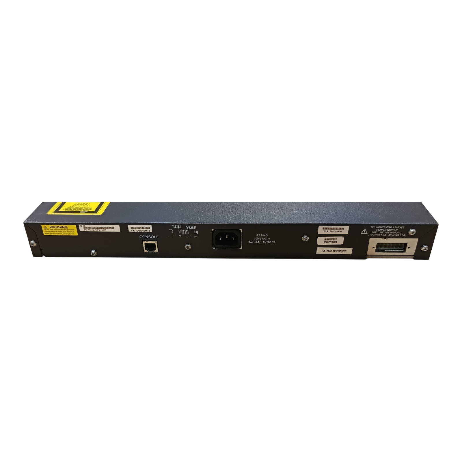 Cisco Catalyst WS-C3560-24PS-S 24-Port PoE Gigabit Network Switch – Layer 3 Managed