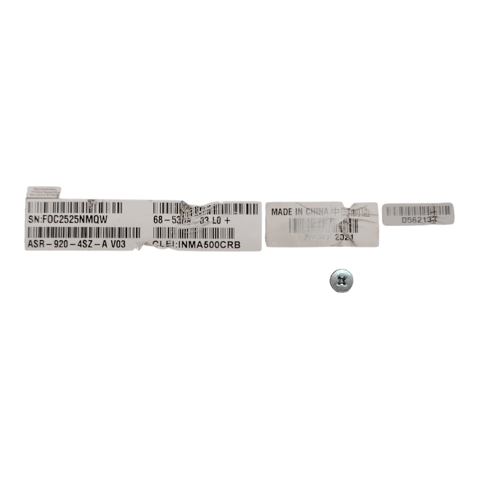 Cisco ASR-920-4SZ-A Router – 2x 1G RJ45 + 4x 10G SFP+ Ports | High-Performance Aggregation Services Router
