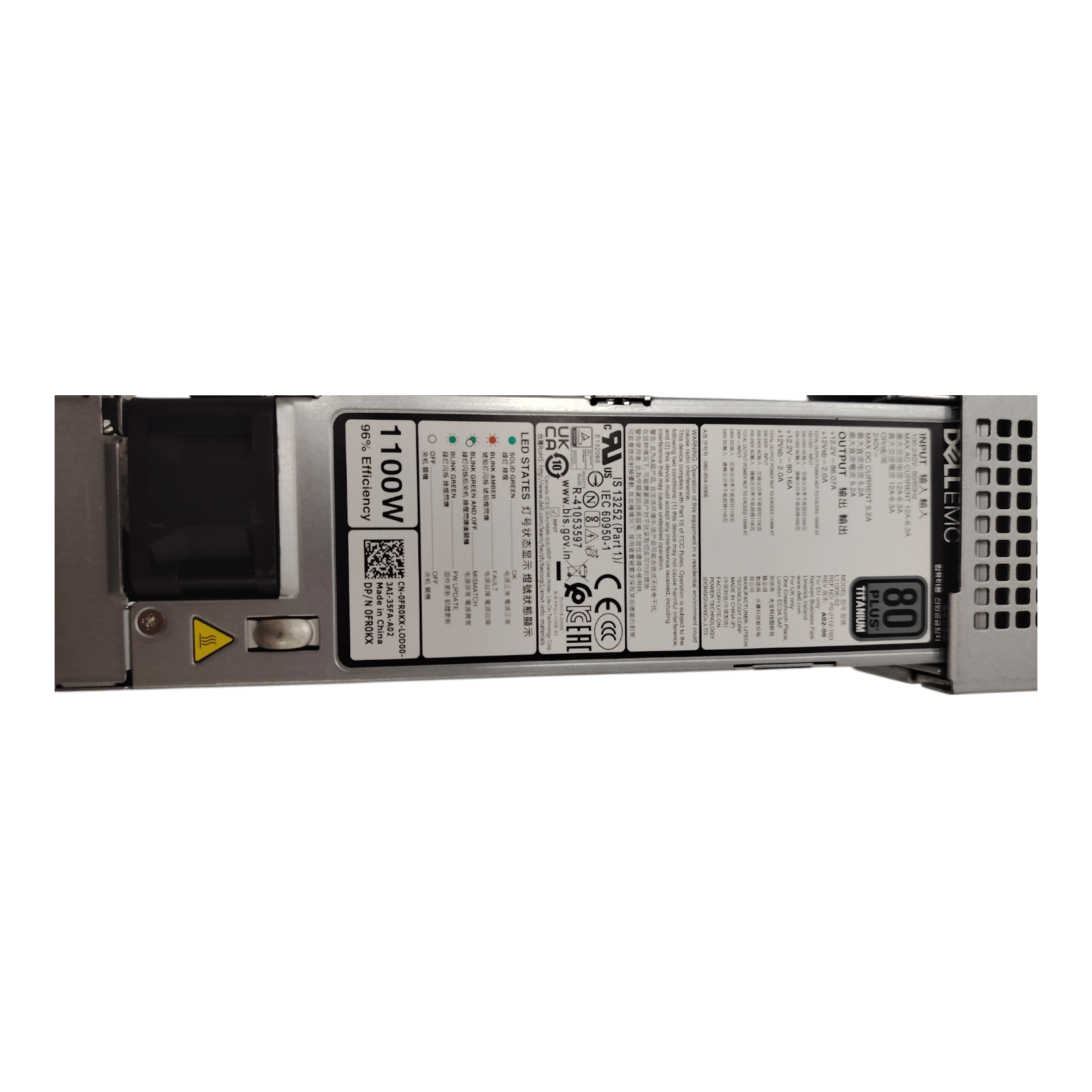 Dell PowerEdge R660 Server – NO CPU, 64GB DDR5 RAM, SSD Storage, Dual 1100W PSU
