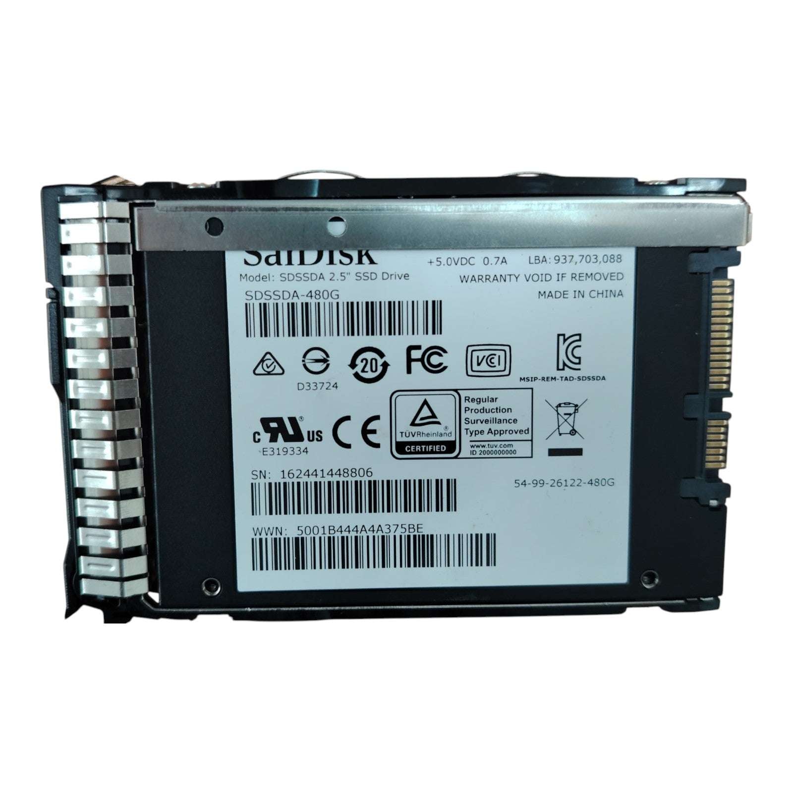 SanDisk 480GB SATA SSD SDSSDA-480G 2.5" 6Gb/s Solid State Drives