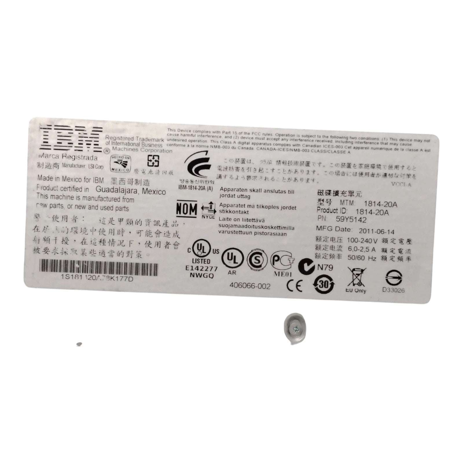 IBM System Storage DS5020 (1814-20A) | 3U Rackmount Enclosure | 16x 300GB 10K SAS HDD (4.8TB) | Dual 4Gb Fibre Channel Controllers