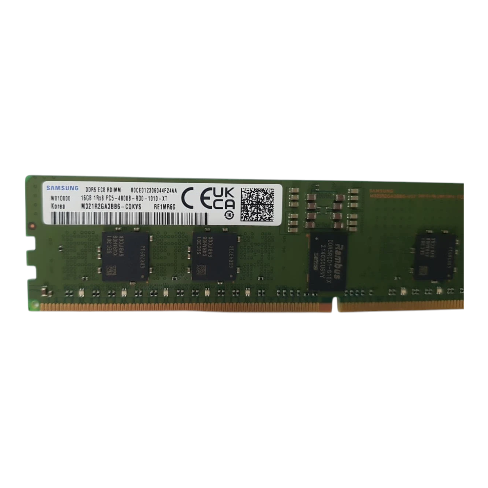 Samsung 16GB DDR5 4800MHz UDIMM PC5-38400 1Rx8 RAM M321R2GA3BB6-CQKVS